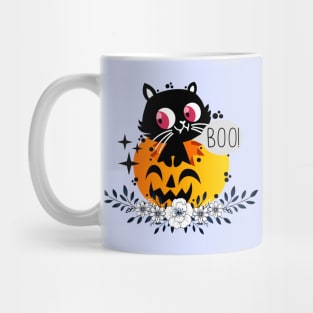 Cat In A Pumpkin Mug